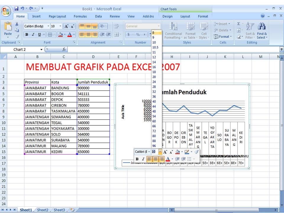Membuat Grafik Pada Excel 2007  CampCurCol